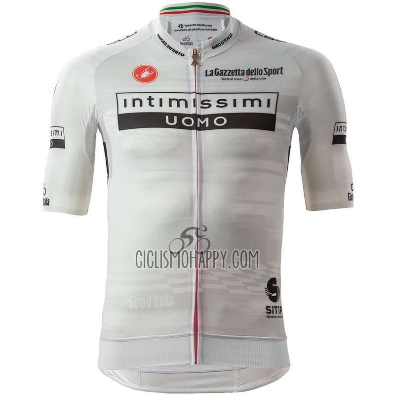 Giro d'Italia Cycling Jersey Bib Short 2023 Men Short Sleeve White